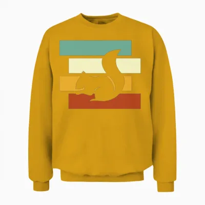 Squirrel Retro Unisex Sweatshirt - Gold