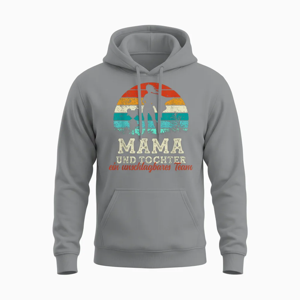 Team Mama Und Tochter Superheld Muttertag Stolze Super Mama Unisex Hoodie in Sport Grey