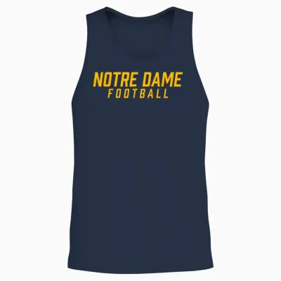 Notre Dame High School Football Team Unisex Tank Top - Navy