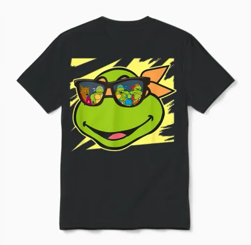 Mikey - Reflection in Sunglasses Unisex T-Shirt - Black