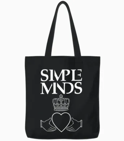 Simple Minds Tote Bags - Black