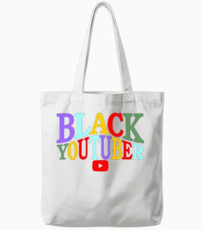 Black Youtuber Tote Bags - White