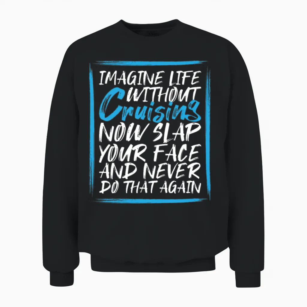 Cruise Cruising Cruise Ship - Summer & Beach Unisex Sweatshirt in Black