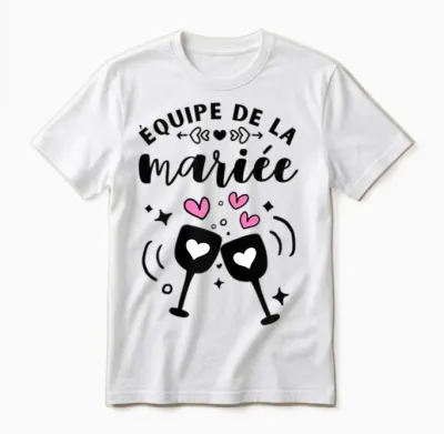 Women's Bride Team Woman Future Bride Evjf T-Shirt, White, Female X-Small Unisex T-Shirt - White
