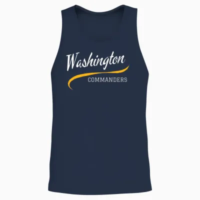 Commanders Retro Unisex Tank Top - Navy