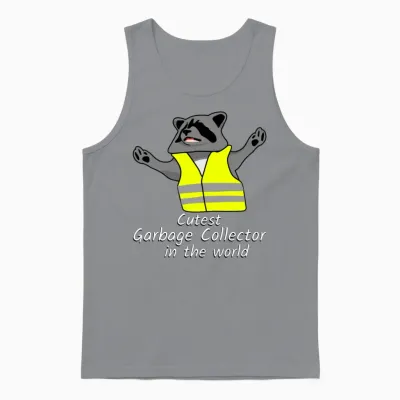 Raccoon Raccoon Garbage Man Unisex Tank Top - Sport Grey