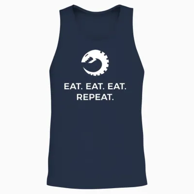 Tyranid Eat Eat Eat Repeat Unisex Tank Top - Navy