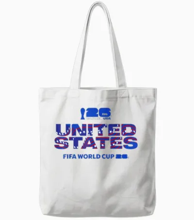 Coupe Du Monde De La Fifa 26 Usa Hôte Stars and Stripes Tote Bags - White