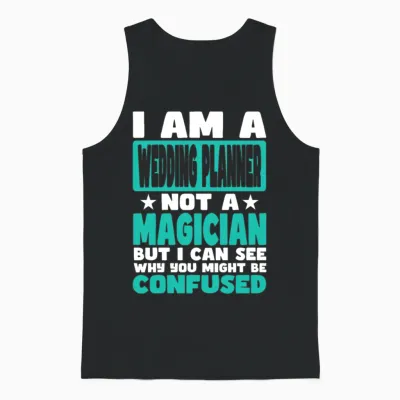 Wedding Planner Unisex Tank Top - Black