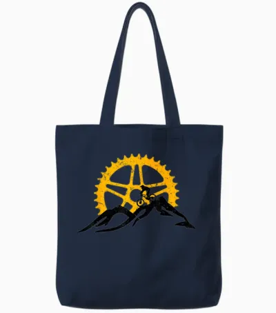 Mountainbike Downhill, Geschenk Für Den Vetetiker Tote Bags - Navy