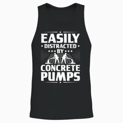 Concrete Worker Concreter Concrete Builder Unisex Tank Top - Black