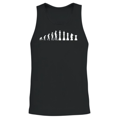 Chess Evolution Chess Player Unisex Tank Top - Black