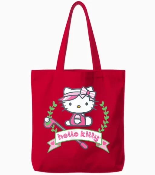 Hello Kitty Golf Golfer Tote Bags - Red