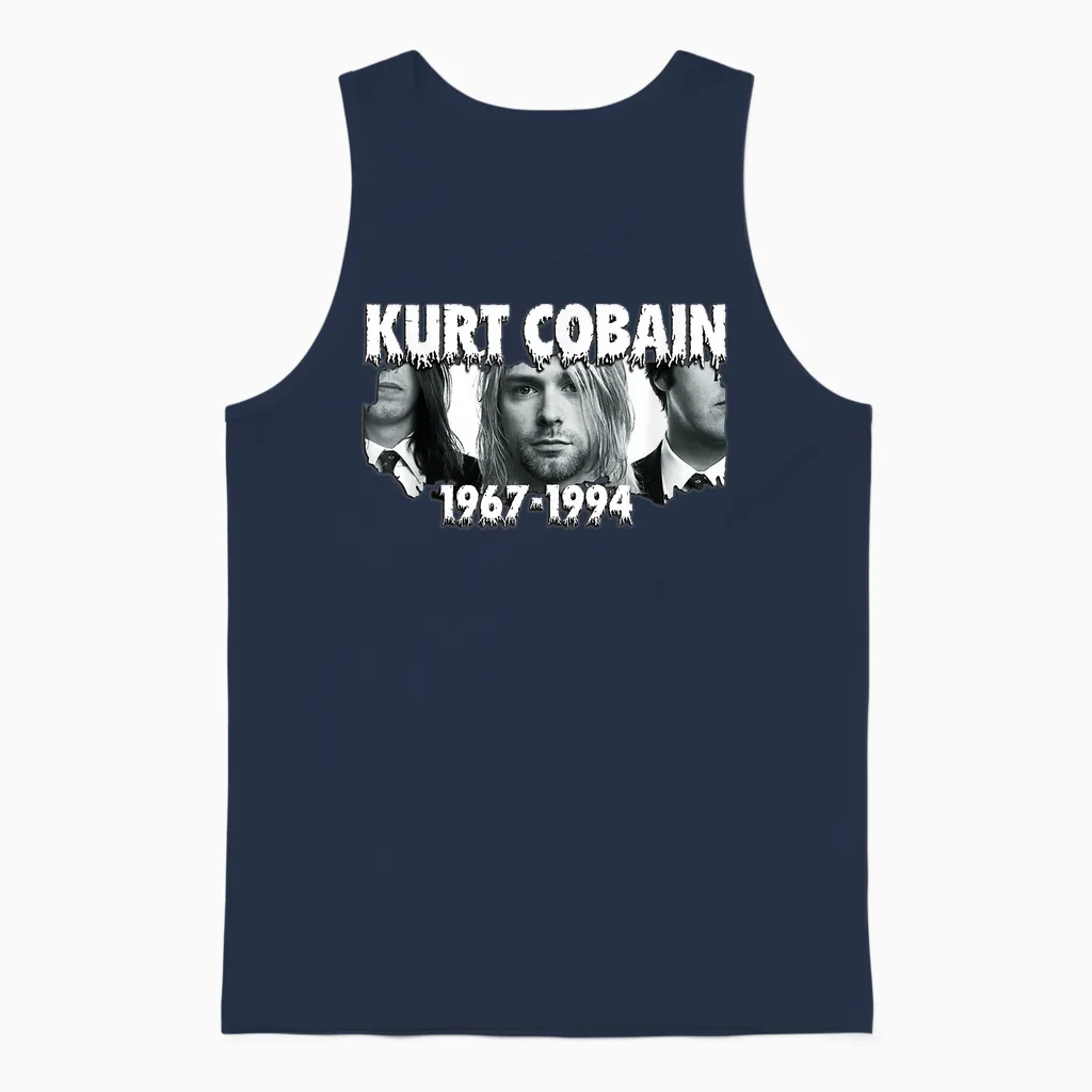 Alternative Rock Grunge 001 Unisex Tank Top in Navy