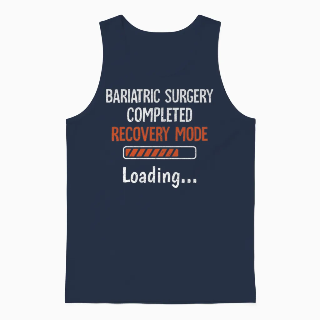 Funny Gastric Unisex Tank Top in Navy