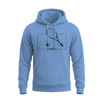 Michelangelo Creation of Adam Tennis Lover Player Unisex Hoodie - Carolina Blue