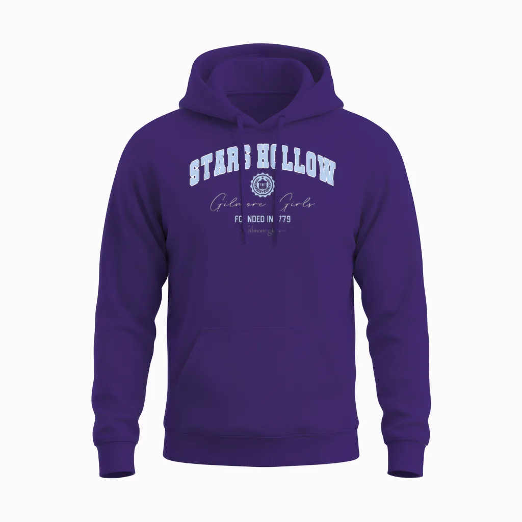 Gilmore Girls Star Hollow Unisex Hoodie in Purple