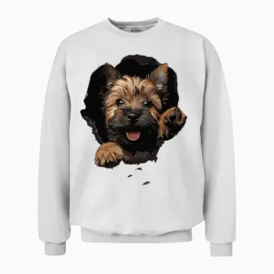 Cairn Terrier Unisex Sweatshirt - White