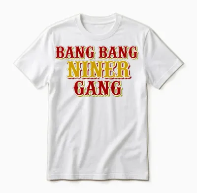 Bang Bang Niner Gang Unisex T-Shirt - White