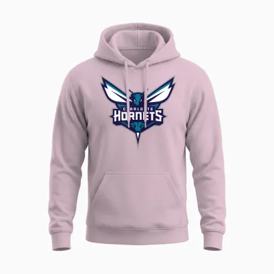 Nba Charlotte Hornets Offizielles Lizenzprodukt Unisex Hoodie - Light Pink