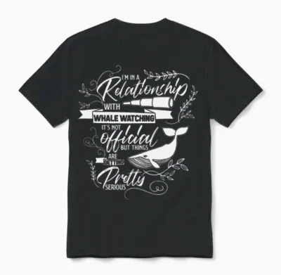 Whale Watching Unisex T-Shirt - Black