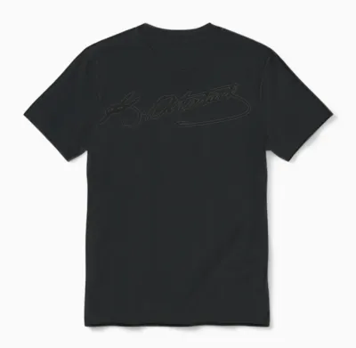 Atatürk Imza Unisex T-Shirt - Black
