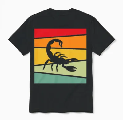 Scorpion Retro Unisex T-Shirt - Black
