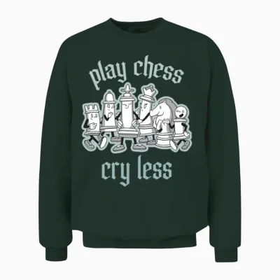 Chess Tournament Coach Chess Piece Queen Chess Day Unisex Sweatshirt - Forest