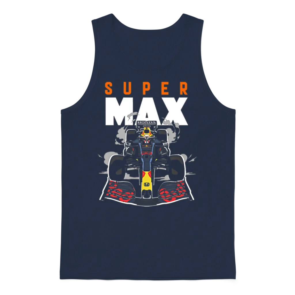 Max Verstappen 33 Unisex Tank Top - Navy