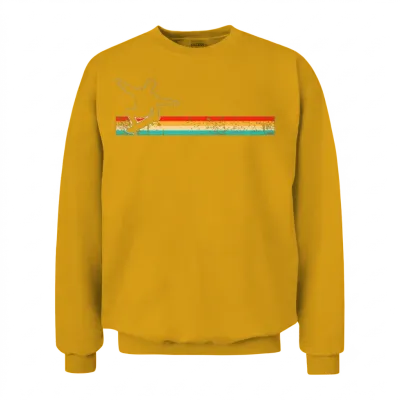 Skater Retro Unisex Sweatshirt - Gold