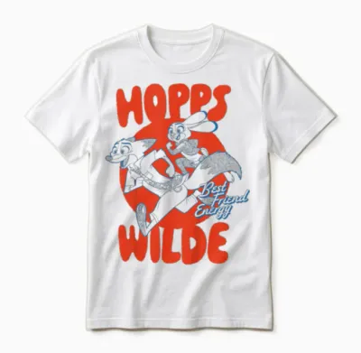 Zootopia Hopps Wilde Unisex T-Shirt - White