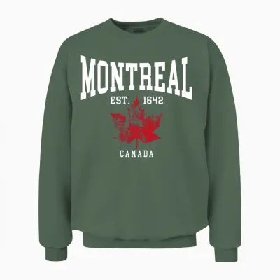 Montreal Unisex Sweatshirt - Military Green