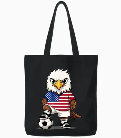 Drapeau Américain Pygargue à Tête Blanche Pour Hommes, Femmes, Enfants, Usa Amérique Tote Bags - Black