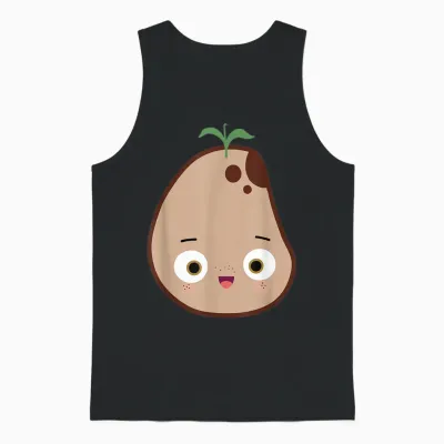 Funny Good Egg Teacher Halloween Costume the Couch Potato Unisex Tank Top - Black