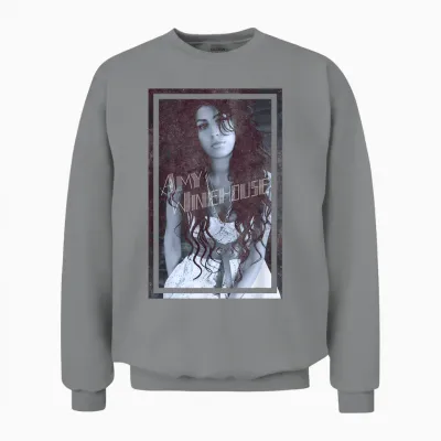 Amy Winehouse Frame Soul Music by Rock Off Unisex Sweatshirt - Sport Grey