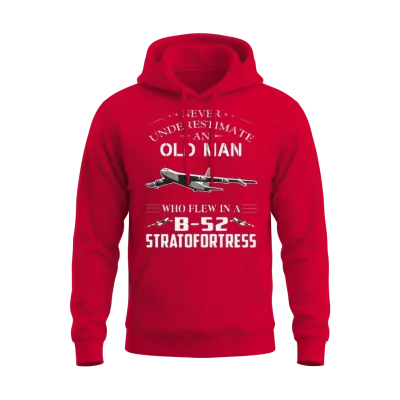 B 52 Bomber Unisex Hoodie - Red