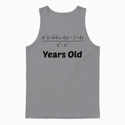 Algebra Equation 40th Birthday Unisex Tank Top - Sport Grey