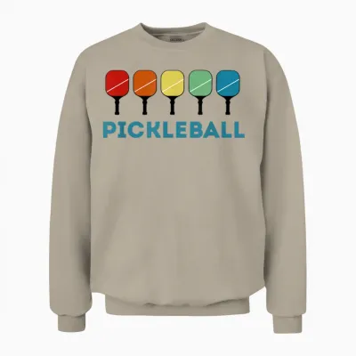Funny Pickleball Retro Vintage Unisex Sweatshirt - Sand