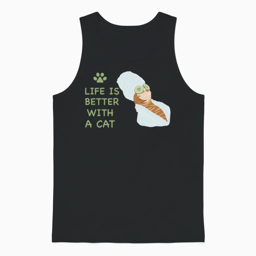 Funny Animals Unisex Tank Top in Black