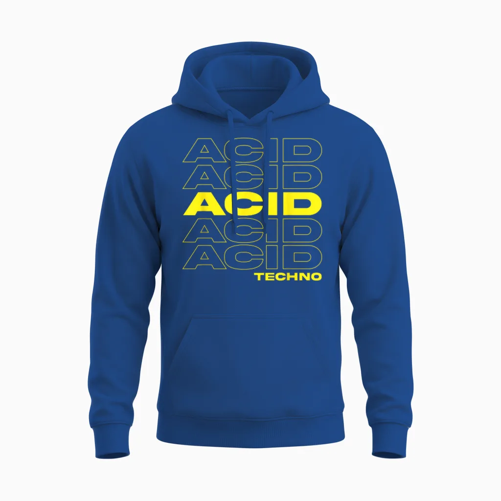Acid Techno T-Shirt We Love 303 Unisex Hoodie in Royal