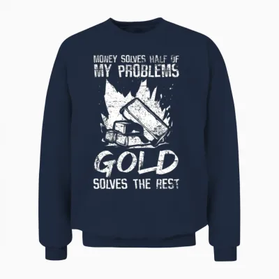 Gold Mining Unisex Sweatshirt - Navy