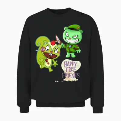 Happy Tree Friends Unisex Sweatshirt - Black
