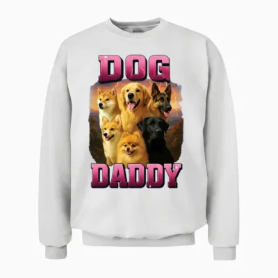 Dog Unisex Sweatshirt - White