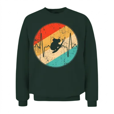 Koala Bear Retro Heartbeat Unisex Sweatshirt - Forest