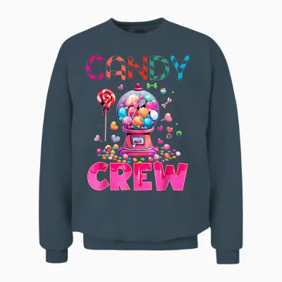 Candy Crew Candy Costume Women Candy Land Kids Sweetie Unisex Sweatshirt - Dark Heather