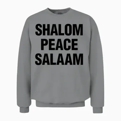Shalom Peace Salaam Unisex Sweatshirt - Sport Grey