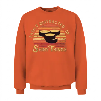 Vintage Sunset with Gold Coins Unisex Sweatshirt - Orange