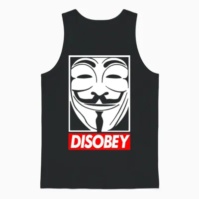 Disobey Unisex Tank Top - Black