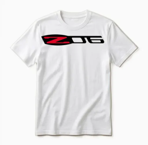 Corvette Z06 Logo Unisex T-Shirt in White