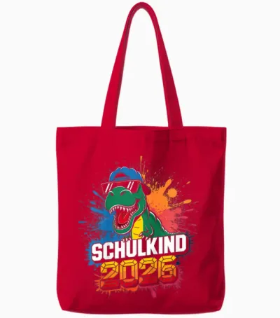 Kinder Schulkind 2026 Einschulung Erster Tag Schulstart Grundschule Tote Bags - Red